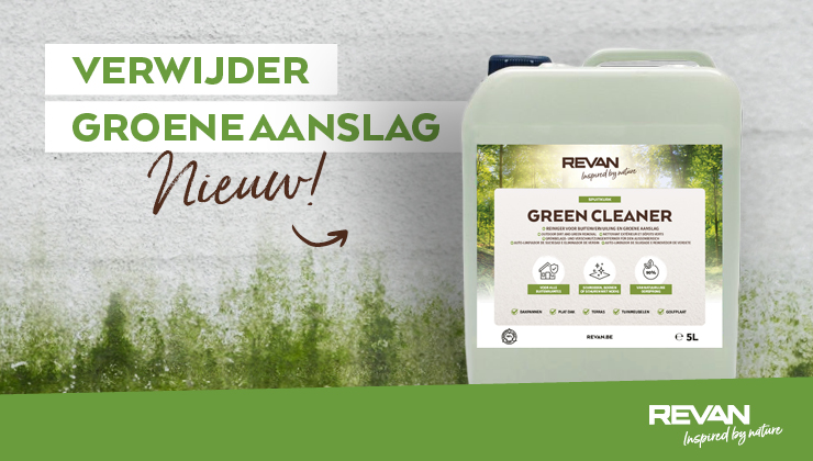 Verwijder groene aanslag met Green Cleaner