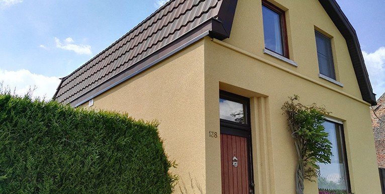 Boekhoute, privéwoning | Spuitkurk op kurkisolatie
